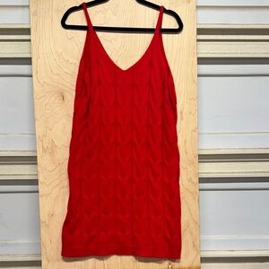 SHEIN Vibrant Red Knit Top